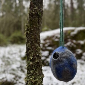 Eldra Harmony värmande fågelbo Stilla skymning i handtovad ull.