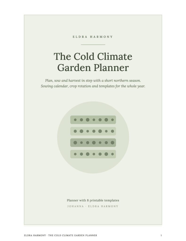The Cold Climate Garden Planner